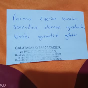 Galatasaray Spor Kulübü Ürün Baskısı Deformasyon Şikayeti