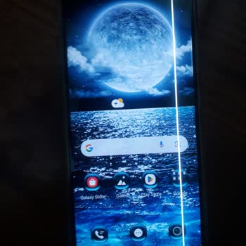 Samsung Telefon Telefonumun Ekranının Kenarında Dikey Yeşil Bir Çizgi Var