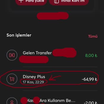 Disney+ Sadece 5 Gün İçin Benden 65TL Aldı İade İstiyorum