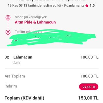 Yemeksepeti Almadığım Yemek Parasını Aldı Ve Geri Ödememekte Israrcı.