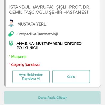 Hastane Randevu Sistemi Şikayeti