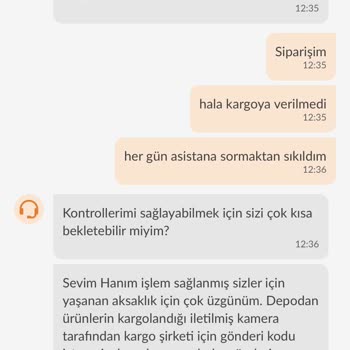 Trendyol Ürün Kargoya Verilmedi