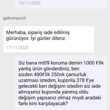 N11 Yanlış Gönderilen Ürün Ve Yaşanan Hak Kaybı.