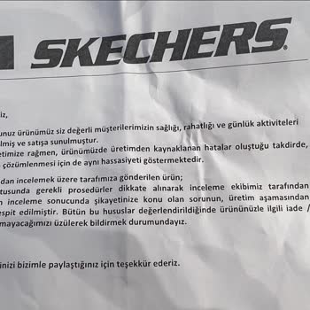 Skechers Ayakkabı Sorunun Arkasında Durmuyor!
