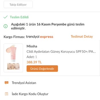 Trendyol Yanlış Ürün Gönderildi