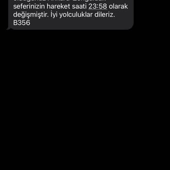 Kamil Koç Sefer Saati Değişikliği