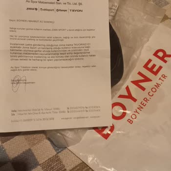 Boyner Joma Marka Ayakkabım İç Topuk Kısmından Yırtıldı