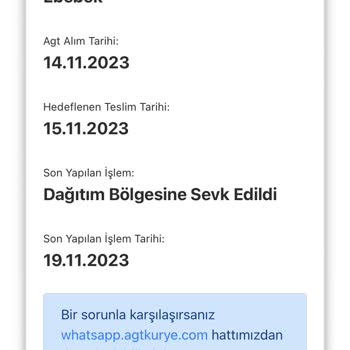 AGT Kurye (aynigunteslim.com) Kargomu Getirmiyor