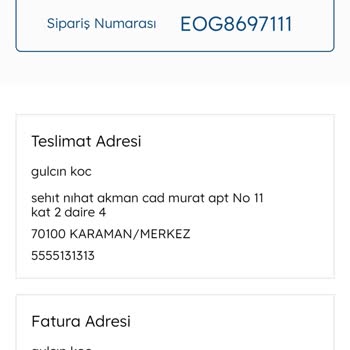 Mavi Tamamlayamadığım Sipariş... Mail Gelmiyor