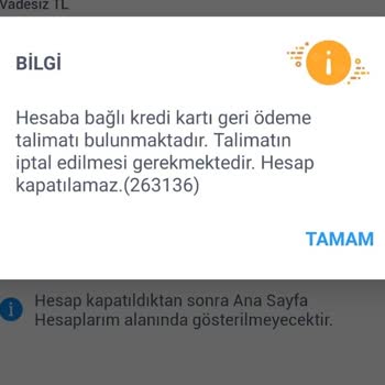İş Bankası Hesap Kapatamama Sorunu