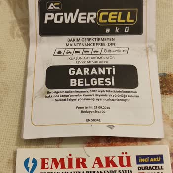 Powercell 90 Amper Akü 9ayda Bitti