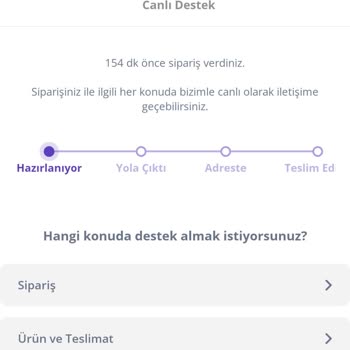 Getir Siparişler Yola Çıkmıyor.