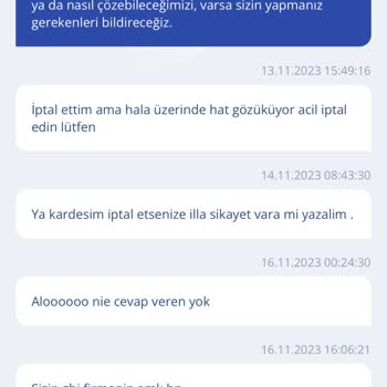 TurkNet Türk Telekom'un İsmini Kullanarak Hattımı İptal Etmiyor