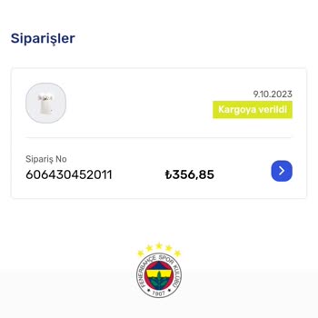 Fenerium Önce Kaybolan Sonra Gönderilmeyen Ürün