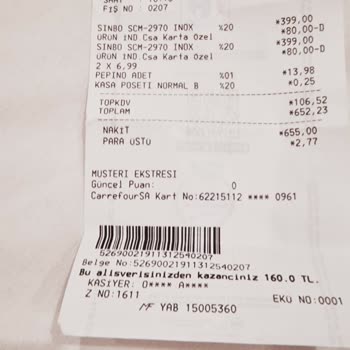 Sinbo Ürünü Geri Vermek