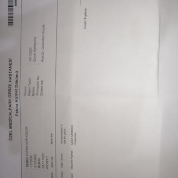 Medical Park Gebze Haksız Ücretlendirme