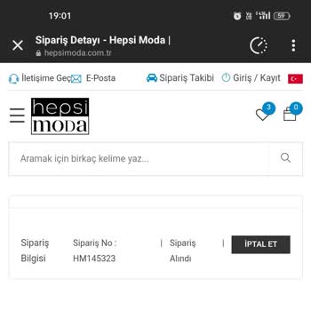 Hepsimoda.com.tr Ürünler Kargoya Verilmedi!