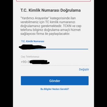 Sahibinden İlan Verirken Uyarı Alıyorum