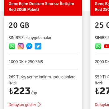 Vodafone Tarifeye Ek Sınırsız Uygulamaları Kaldırıyor