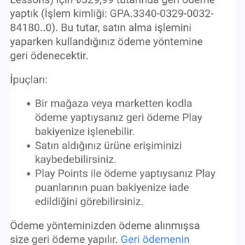 Duolingo İadem Hesabıma Yansımadı
