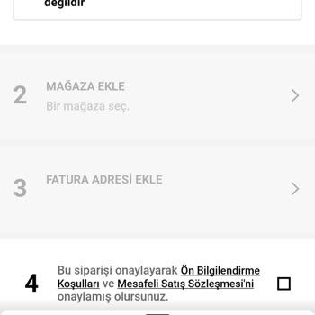 Sephora Uygulamasında Adres Giremiyorum