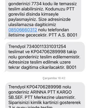 PTT Kargo PTT Çorum Arinna Şikayet