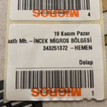 Migros Hemen Eksik Sipariş