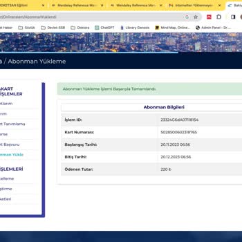 AnkaraKart'a İnternetten Abonman Ya Da Para Yüklemelerinde Sorun