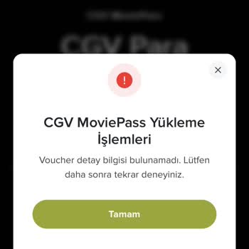 Paribu Cineverse CGV Para Barkod Yükleme Sorunu