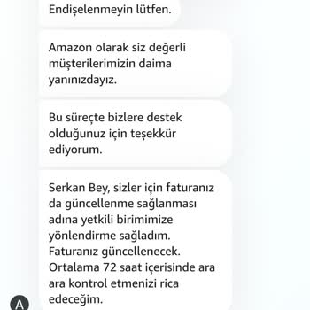 Amazon Faturada IMEI Numarası Yazmamaktadır