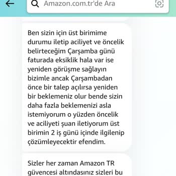 Amazon Faturada IMEI Numarası Yazmamaktadır