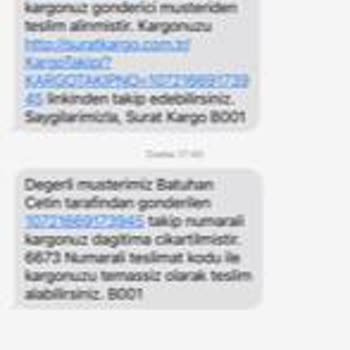 Sürat Kargo Bereç Şube Sayısız İş Bilmezliği