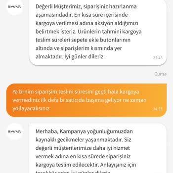 Trendyol Ve Avva'da Sipariş Hazırlama Gecikmesi