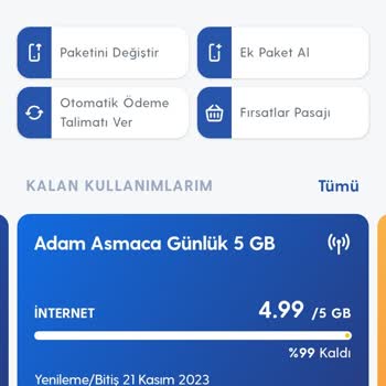 BiP Eksik GB Verildi