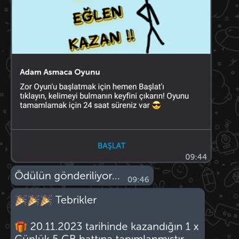 BiP Eksik GB Verildi