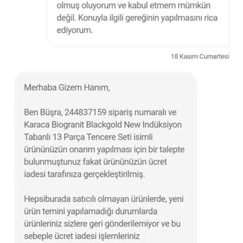 Hepsiburada Onarılması İçin Gönderdiğim Ürünü İade Aldı