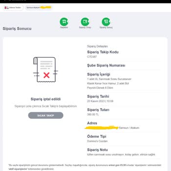Domino's Hızlı İptal, Yavaş İade: Para 24 Saatte Nerede?