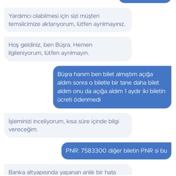 Obilet Bilet İadesi Olmadı