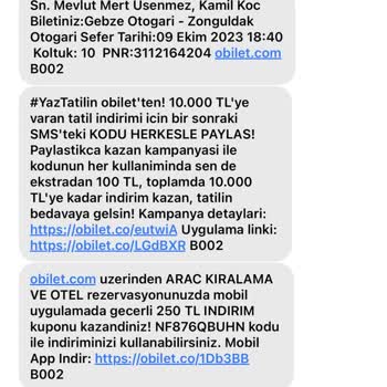 Obilet Bilet İadesi Olmadı