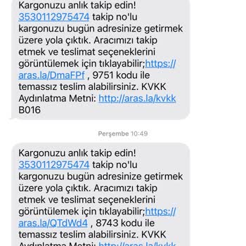 Aras Kargo 2 Gündür Eve Gelecek Kargonun İade Kargo Olması.