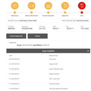 Bershka Teslim Edilmeyen Ürün
