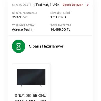 Media Markt 17.11.23 Tarihinden Beri Kargoya Verilmeyen Ürün