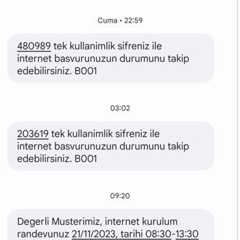 Türk Telekom Randevu Bilgilerine Uyum Göstermemesi
