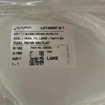 Kapia Kapak Firma Dolap Kapaklarının Teslim Edilmemesi