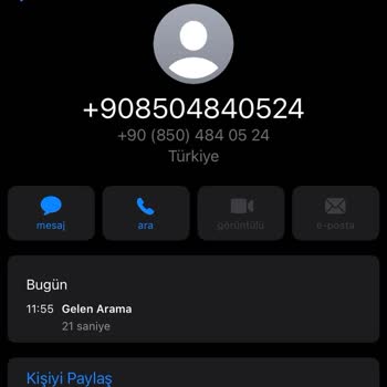 +908504840524 Tarafından Arandım