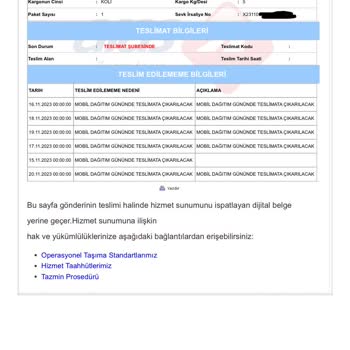 Lumberjack 12 Gündür Halen Gelemeyen Sipariş.