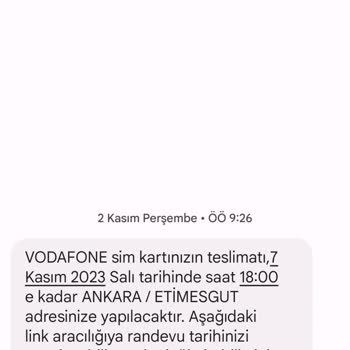 Vodafone Numara Taşıyamama Ve Hattın Teslim Edilmemesi