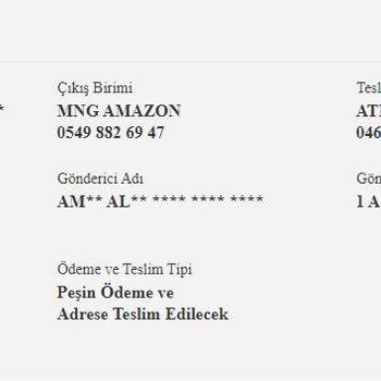 MNG Kargo Ürünü Getirmeden İade Ediyor