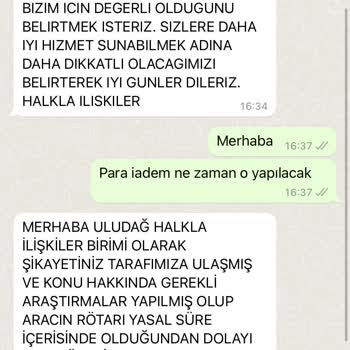 Uludağ Turizm Balıkesir-Uludağ Turizminde Binemediğim Otobüsün Parasını Alamamam