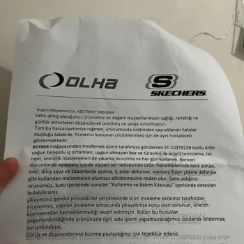 Nike Ayakkabı Açılma Ve Arkasında Durmama